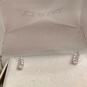 NEW WITH TAGS Lab-Grown Diamond Stud Earrings on Sterling Silver--1/6 TCW